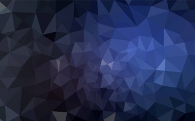 Koyu mavi vektör soyut mozaik zemin. Üçgen geometrik örnek gradyan ile. Marka kitap için yeni şablon.