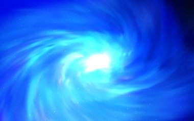 Gece gökyüzünde ışık mavi vektör desenle yıldız. Parlak astronomik yıldız ile renkli illüstrasyon parlayan. Desen Astroloji Web siteleri için.