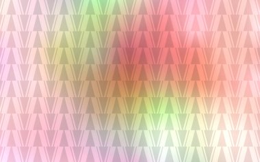 Açık pembe, çokgen şekilli sarı vektör deseni. Doğa tarzında üçgenleri olan güzel bir çizim. Reklamlar için desen.
