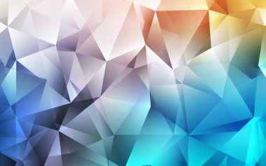 Açık mavi, sarı vektör doku üçgen tarzı. Glitter soyut resim üçgen şekiller ile. Açılış sayfanız için modern şablon.