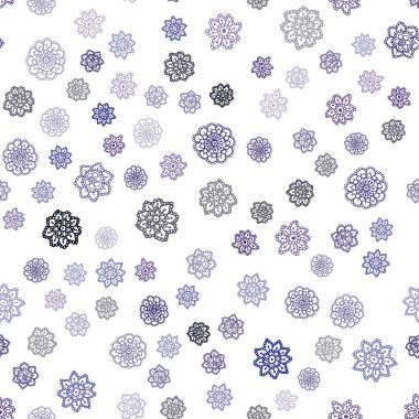 Koyu mavi güzel kar taneleri ile sorunsuz kapak vektör. Kristalleri ile glitter soyut Illustration buz. Tekstil, kumaş, duvar kağıtları için tasarım.