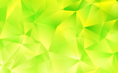 Açık yeşil, sarı vektör arka plan üçgenler ile. Üçgenler ile soyut degrade illüstrasyon. Şablon arka plan olarak kullanılabilir.