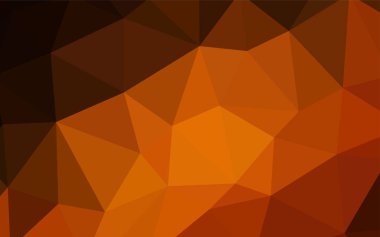 Koyu kırmızı parlayan üçgen düzen vektör. Üçgenler ile renkli resimde parlayan. İş tasarımınız için yeni stil.