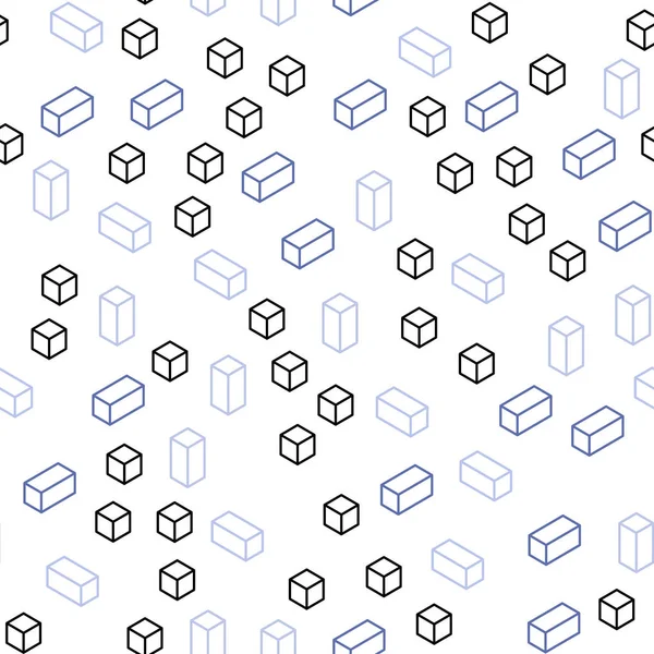 Açık mavi, yeşil vektör kesintisiz, izometrik doku dikdörtgen tarzı. Dikdörtgenler ile soyut tarzda dekoratif tasarım. Tasarım için duvar kağıdı, kumaş üreticileri.