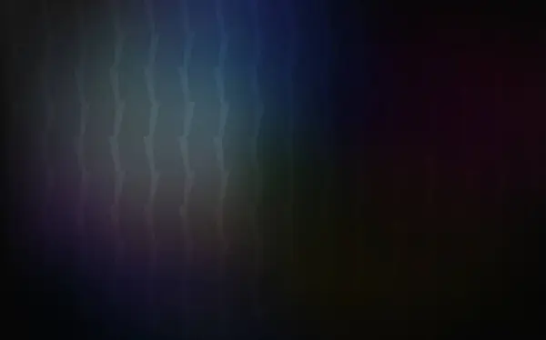 Dunkelblaue Vektortextur Mit Farbigen Linien Leuchtende Farbige Illustration Mit Scharfen — Stockvektor