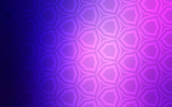 Roxo Claro Layout Vetor Rosa Com Formas Hexagonais Hexágonos Coloridos — Vetor de Stock