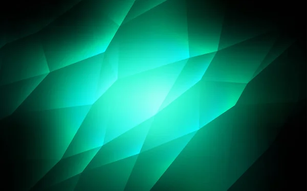Темно Зелений Векторний Візерунок Полігональному Стилі Ілюстрація Набором Різнокольорових Трикутників — стоковий вектор