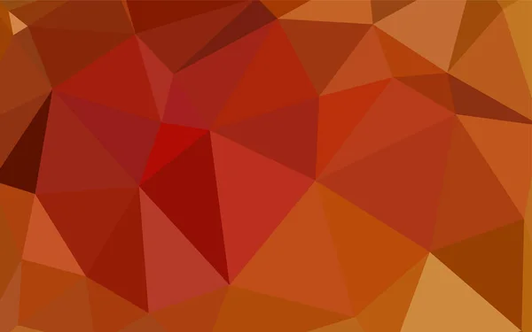 Ljus Orange Vektor Låg Poly Omslaget Polygonal Abstrakta Illustrationen Med — Stock vektor