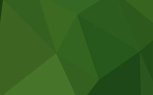 Modelo Poligonal Vetorial Verde Escuro Amostra Geométrica Triangular Com Gradiente —  Vetores de Stock