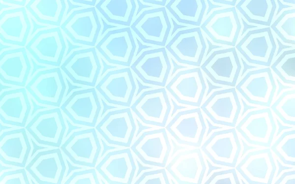 Luz Azul Fundo Vetorial Com Hexágonos Design Estilo Abstrato Com —  Vetores de Stock