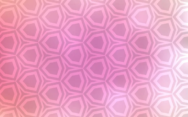 Світло Рожевий Векторний Фон Гексагонами Розмитий Фон Барвистими Гексагонами Дизайн — стоковий вектор