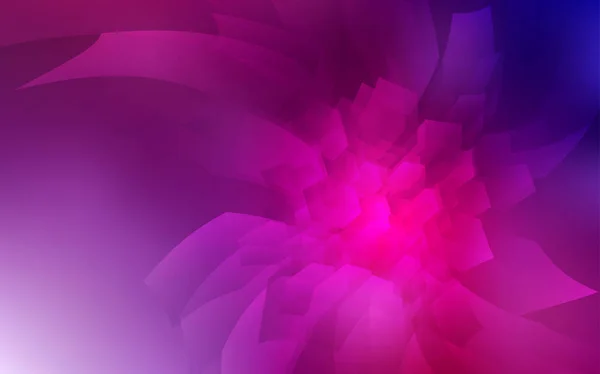 Dark Purple Layout Vetorial Rosa Com Formas Hexagonais Glitter Ilustração — Vetor de Stock