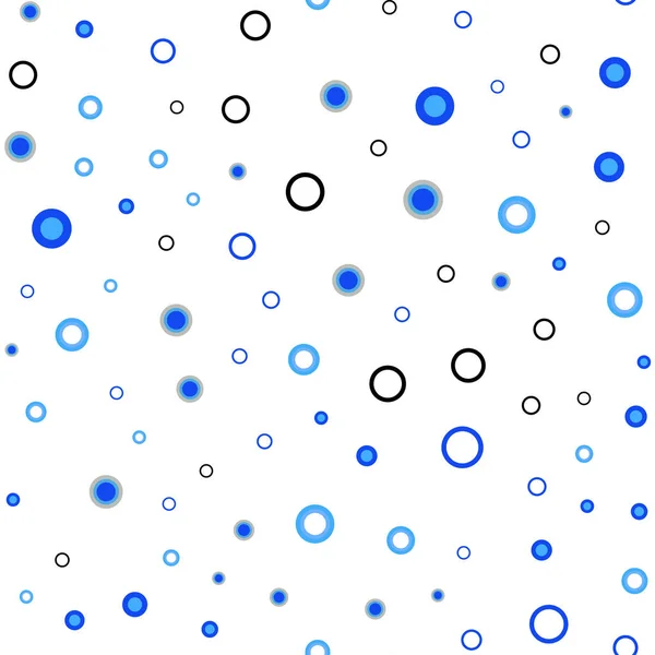 Ljus Blå Vektor Sömlösa Mönster Med Sfärer Glitter Abstrakt Illustration — Stock vektor