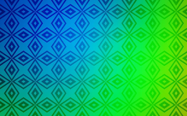 Голубая Зеленая Векторная Компоновка Линиями Прямоугольниками Декоративный Дизайн Абстрактном Стиле — стоковый вектор