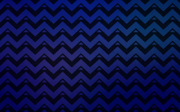 暗い青いベクトル ライン トライアングルとレイアウト 自然スタイルで三角形で美しいイラスト コマーシャルのためのパターン — ストックベクタ