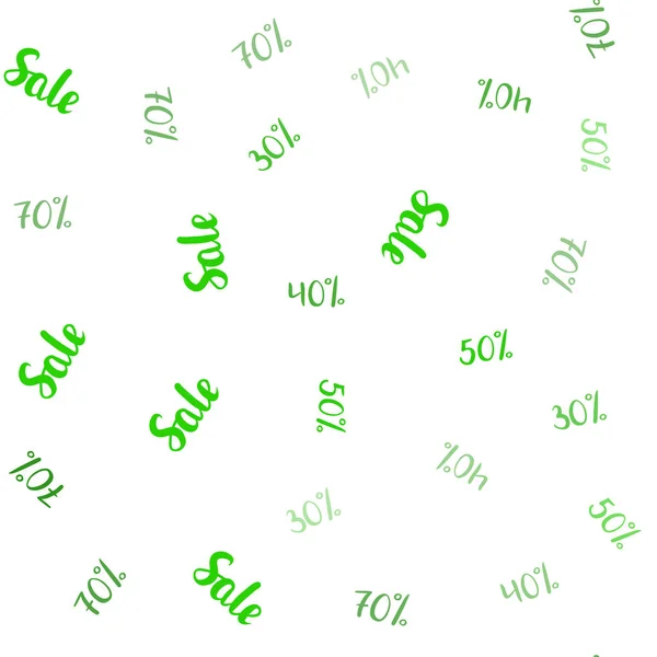 Mise Page Transparente Vecteur Vert Clair Avec Une Réduction Illustration — Image vectorielle