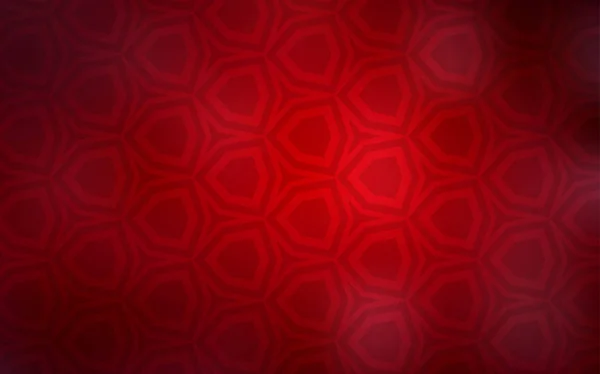 Fond Vectoriel Rouge Foncé Avec Hexagones Illustration Abstraite Avec Hexagones — Image vectorielle