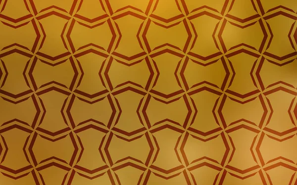 Patrón Vectorial Amarillo Oscuro Con Líneas Nítidas Ilustración Abstracta Geométrica — Vector de stock