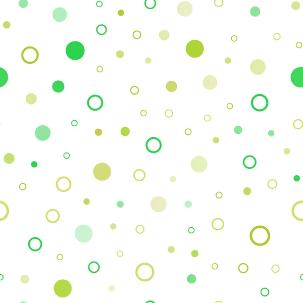 Светло Зеленый Желтый Вектор Искушает Кругами Красивая Цветная Иллюстрация Размытыми — стоковый вектор