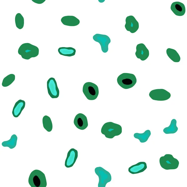 Легка Зелена Векторна Безшовна Текстура Дисками Сучасна Абстрактна Ілюстрація Барвистими — стоковий вектор