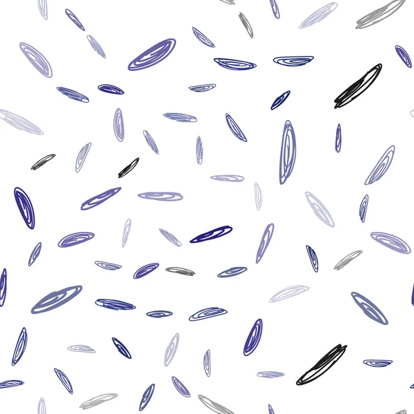 Koyu mavi daireler ile sorunsuz şablon vektör. Bulanık damla Glitter soyut Illustration yağmur. Güzel tasarım, iş reklam için.