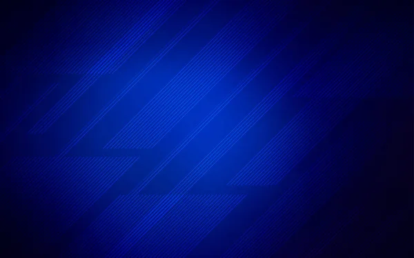 Темная Векторная Раскладка Синего Цвета Плоскими Линиями Сияющая Цветная Иллюстрация — стоковый вектор