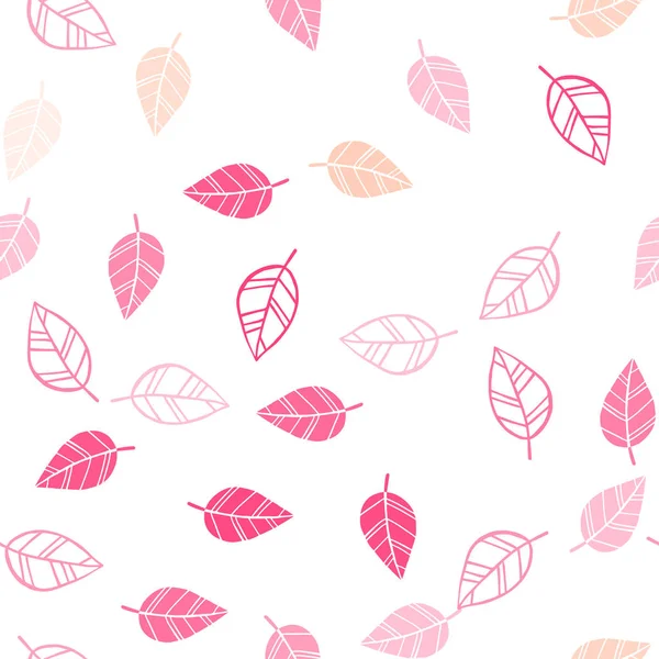 Işık kırmızı yaprakları ile sorunsuz doğal sanat vektör. Hint tarzı ile bulanık dekoratif tasarım bırakır. Desen tasarım kumaş, duvar kağıtları.