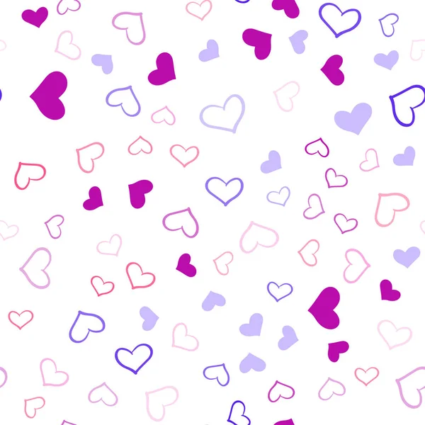 Ανοιχτό Ροζ Μπλε Διάνυσμα Απρόσκοπτη Υπόβαθρο Καρδιές Glitter Αφηρημένη Απεικόνιση — Διανυσματικό Αρχείο