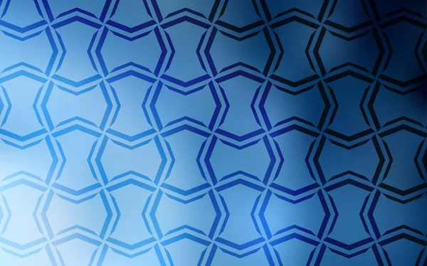 Modello Vettoriale Azzurro Chiaro Con Linee Nette Illustrazione Luminosa Decorativa — Vettoriale Stock