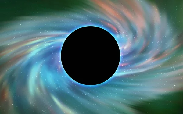 Φως Μπλε Διάνυσμα Πρότυπο Μια Μαύρη Τρύπα Χώρο Ντεγκραντέ Πολύχρωμη — Διανυσματικό Αρχείο