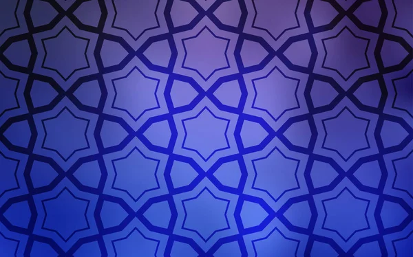 Світло Фіолетова Векторна Обкладинка Маленькими Великими Зірками Декоративна Ілюстрація Зірками — стоковий вектор