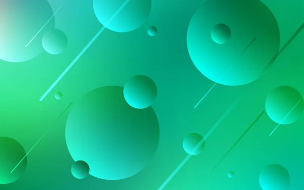 Textura Vectorial Verde Claro Con Discos Ilustración Abstracta Brillante Con — Vector de stock