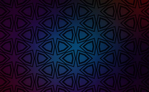 Темний Blue Векторний Шаблон Зорями Неба Блискуча Абстрактна Ілюстрація Кольоровими — стоковий вектор