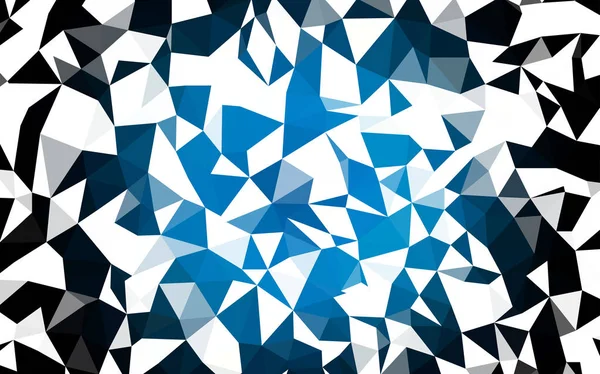 Dark Blue Векторный Многоугольный Шаблон Совершенно Новая Цветная Иллюстрация Многоугольном — стоковый вектор