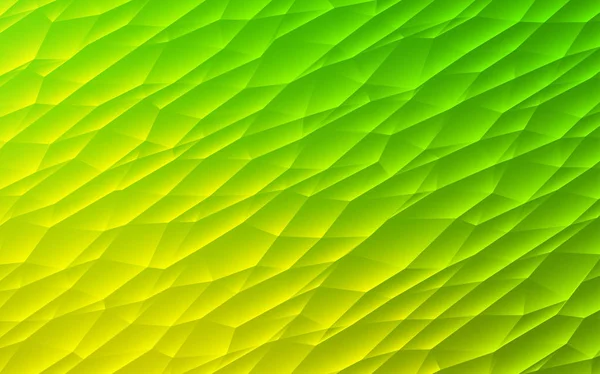 Світло Зелене Векторне Покриття Полігональному Стилі Ілюстрація Набором Різнокольорових Трикутників — стоковий вектор