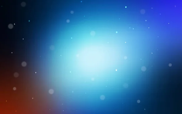 Modèle Vectoriel Bleu Foncé Avec Sphères Bulles Floues Sur Fond — Image vectorielle