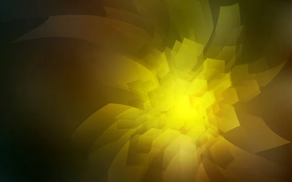 Dunkelgrüne Gelbe Vektorhülle Mit Einer Reihe Von Sechsecken Weißer Hintergrund — Stockvektor