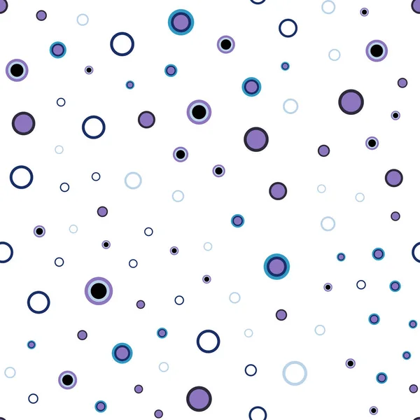 Růžová Modrá Vektorové Bezproblémové Šablonu Kruhy Rozmazané Dekorativní Design Abstraktní — Stockový vektor