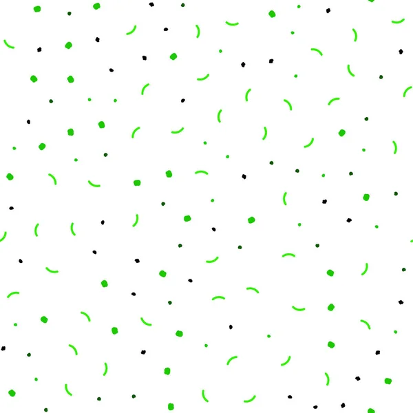 Светло Зеленое Векторное Бесшовное Покрытие Пятнами Линиями Декоративный Дизайн Абстрактном — стоковый вектор