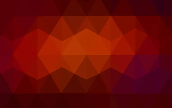 Licht Orange Vektor Abstrakte Polygonale Vorlage Glänzende Polygonale Illustration Die — Stockvektor