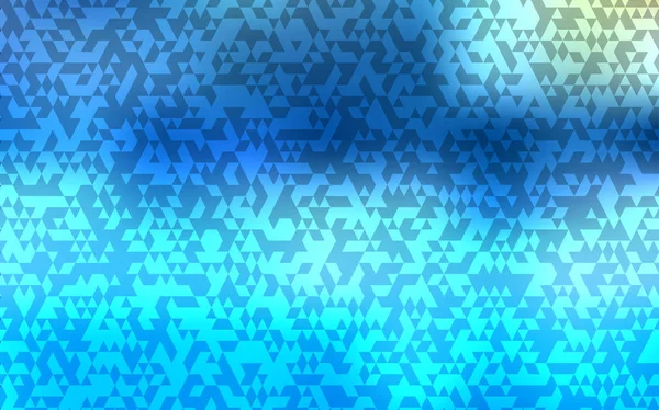 Plantilla Vectorial Light Blue Con Cristales Triángulos Ilustración Abstracta Brillante — Vector de stock