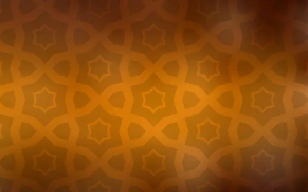 Fond Vectoriel Orange Foncé Avec Des Étoiles Colorées Illustration Abstraite — Image vectorielle