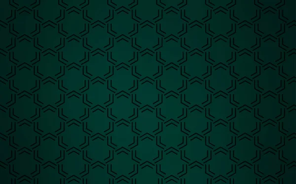 Dark Green Vector Pattern Sharp Lines Decorative Shining Illustration Lines — Stock Vector