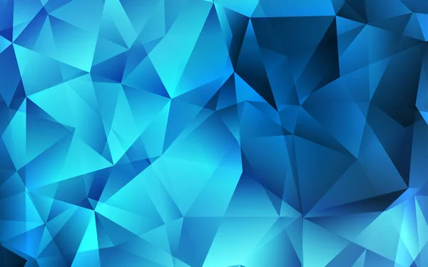 Agencement Vectoriel Bleu Foncé Avec Lignes Triangles Triangles Sur Fond — Image vectorielle