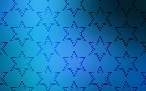 Textura Vectorial Azul Oscuro Con Hermosas Estrellas Ilustración Abstracta Geométrica — Vector de stock