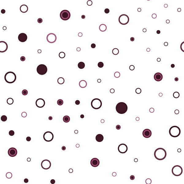 Tmavě Růžové Vektor Bezproblémové Šablona Kruhy Glitter Abstraktní Ilustrace Rozmazané — Stockový vektor