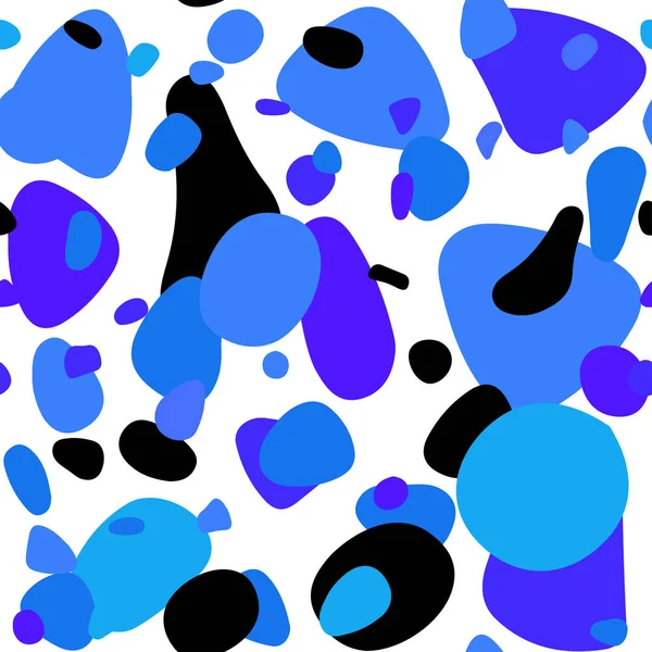 Hellrosa Blaues Vektor Nahtloses Layout Mit Kreisformen Verschwommene Blasen Auf — Stockvektor