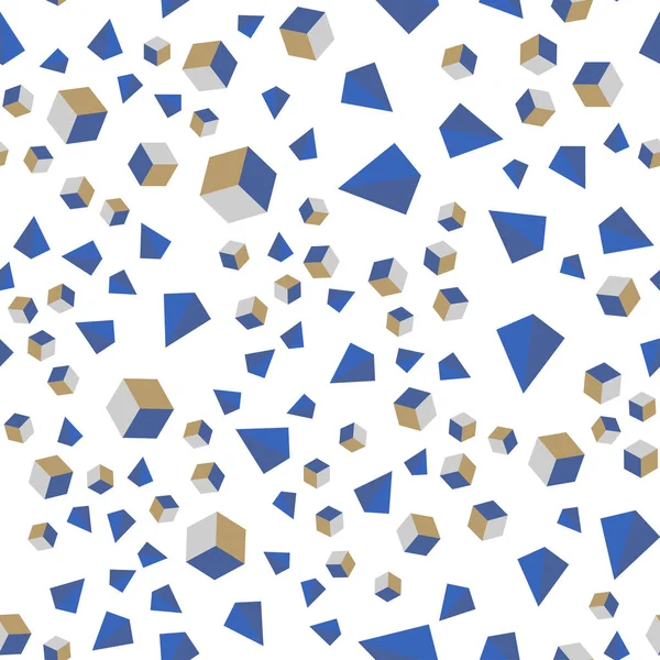 Světle Modrá Žlutá Vektor Bezešvé Izometrické Kryt Trojúhelníky Obdélníky Glitter — Stockový vektor