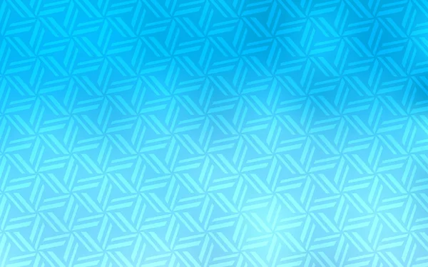 Modèle Vectoriel Bleu Clair Avec Cristaux Triangles Belle Illustration Avec — Image vectorielle