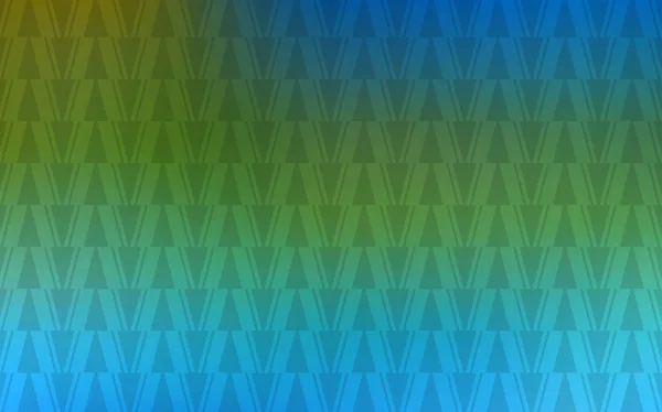 Azul Claro Layout Vetorial Verde Com Linhas Triângulos Ilustração Gradiente — Vetor de Stock
